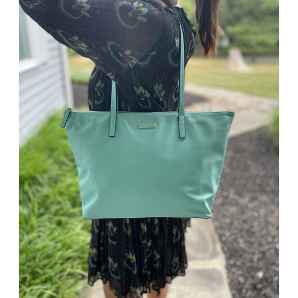 kate spade Bags Nwt Kate Spade Hayden Top Zip Tote Bag In Maya Blue